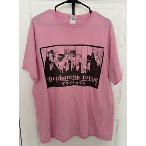 Phantom Troupe T-Shirt Pink Washed Ring Spun "Fan Favorite" Size XL